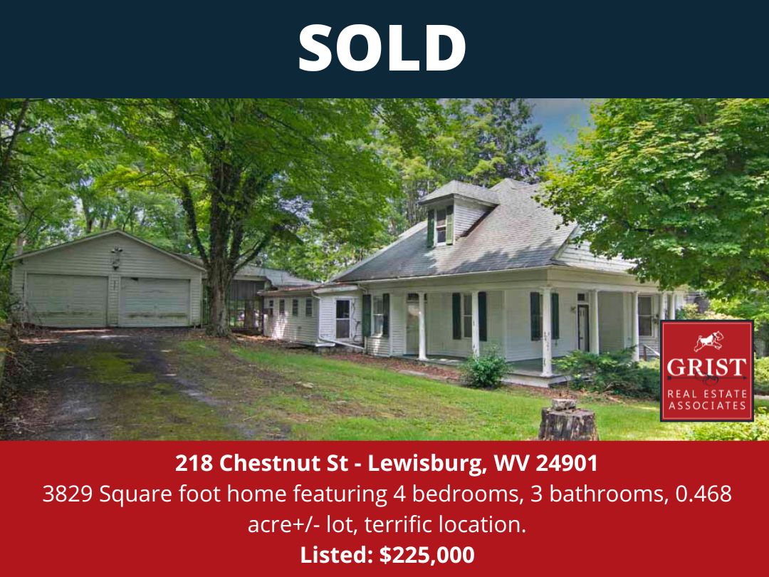 SOLD!!! 218 Chestnut St Lewisburg, WV 24901