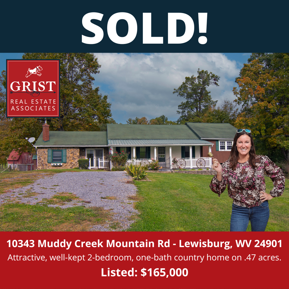 SOLD! 10343 Muddy Creek Mountain Rd Lewisburg, WV