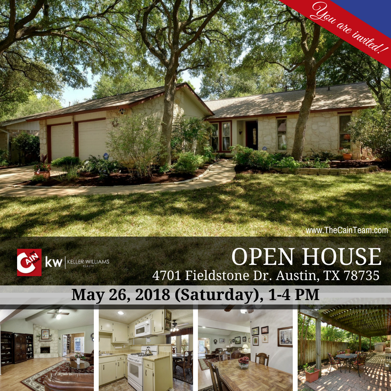Three Bedroom Travis Country Open House This Saturday, May 26th