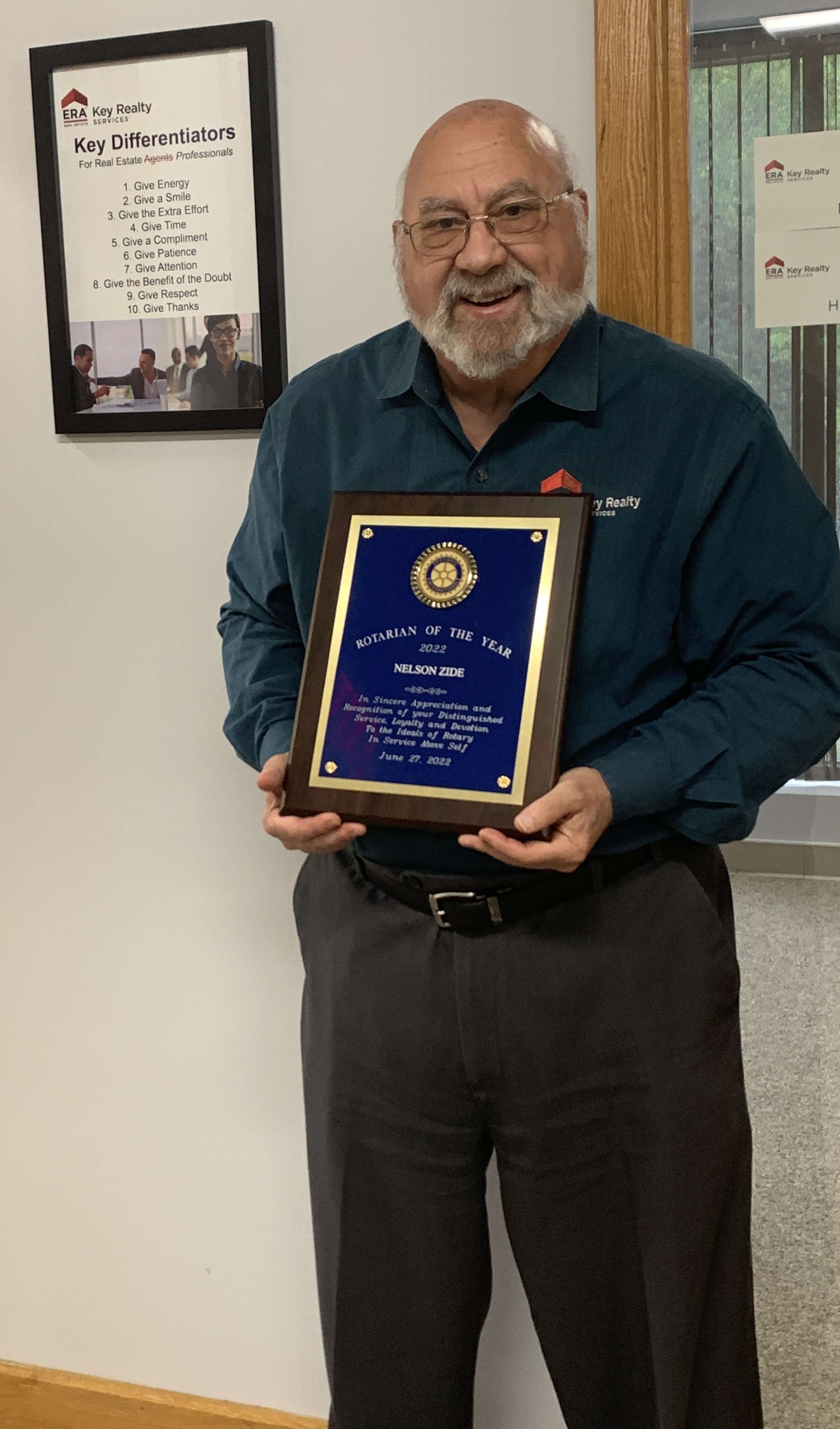 ERA Key’s Zide Named Rotarian of the Year