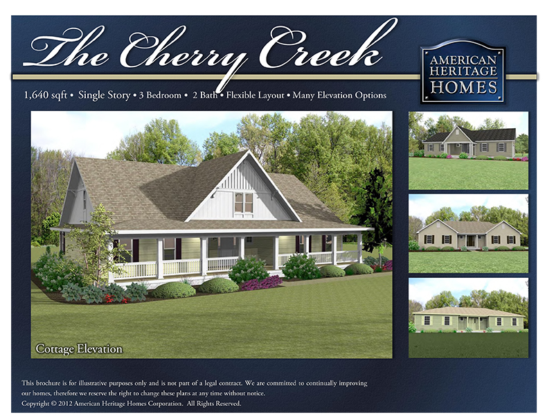 The Cherry Creek Floor Plan American Heritage Homes