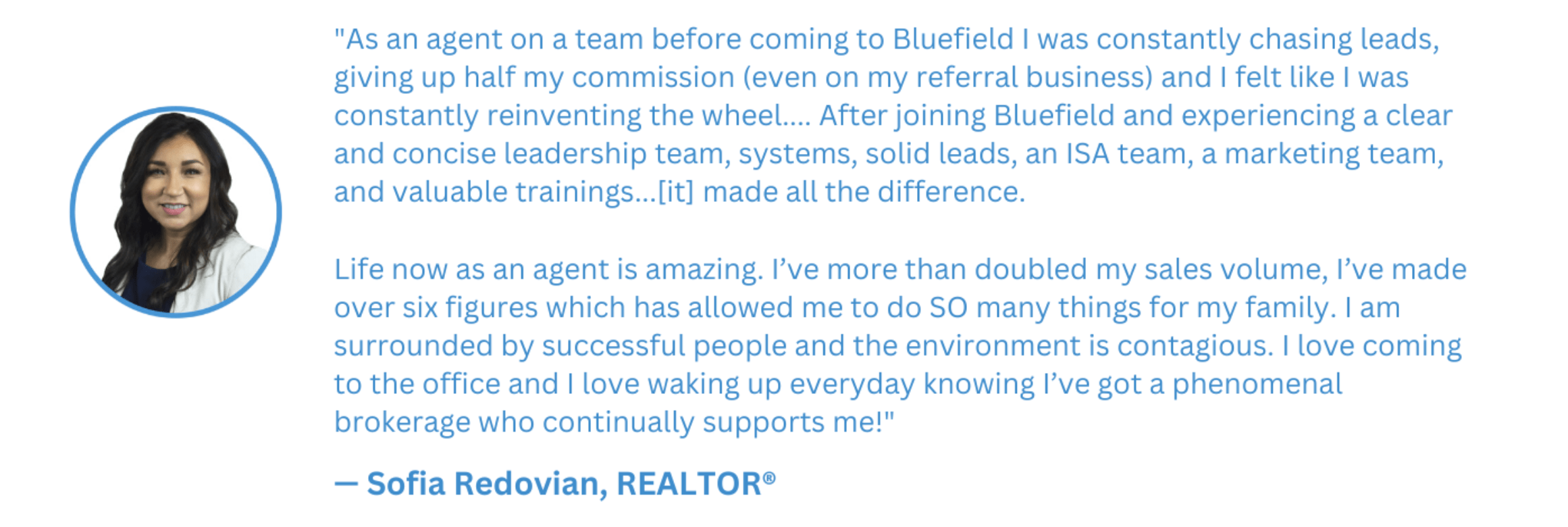 Explore a real estate career with Bluefield Realty Group