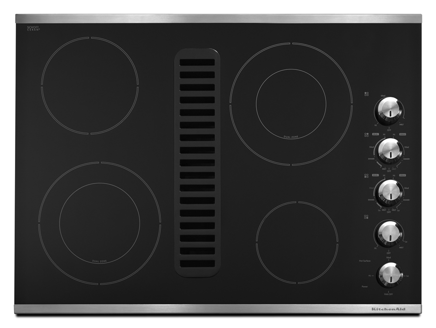 30Inch, 4Element Downdraft Cooktop
