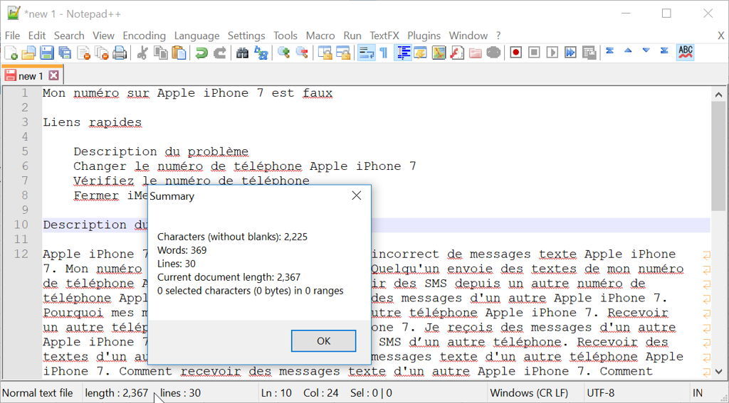 Develop a simple word frequency counter based on Javascript