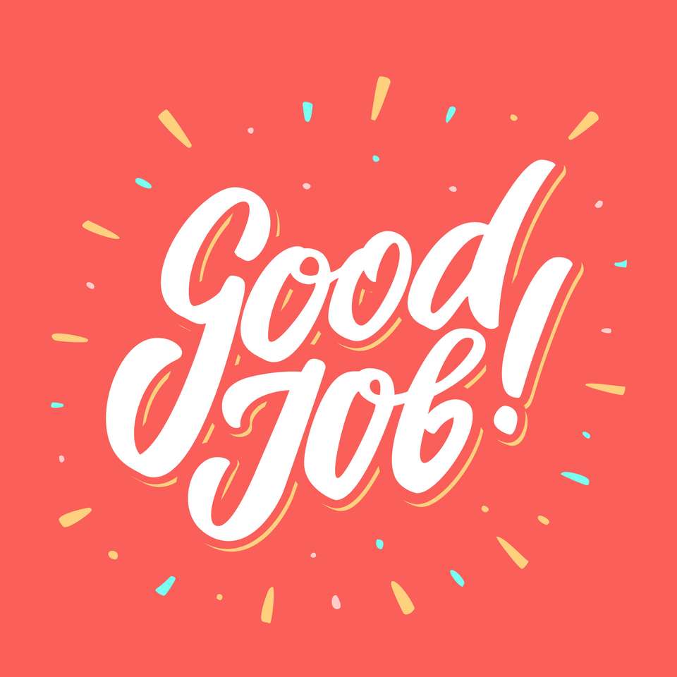 Good job banner sliding puzzle on Sliding Tiles Puzzle