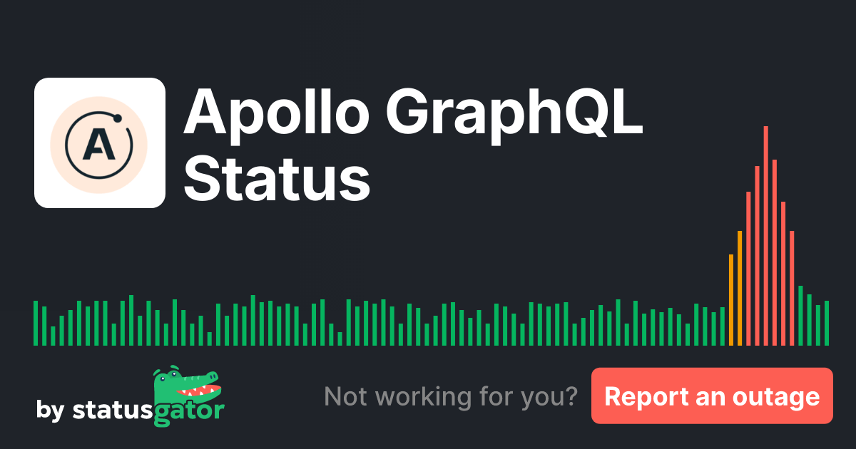 Apollo GraphQL Status. Check if Apollo GraphQL is down or having
