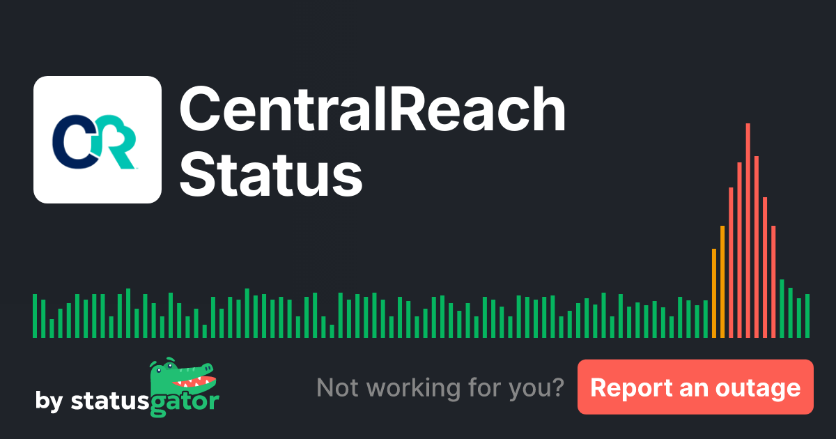 CentralReach Status. Check if CentralReach is down or having an outage(07)