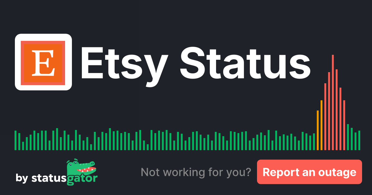 Etsy Status. Check if Etsy is down or having problems. StatusGator