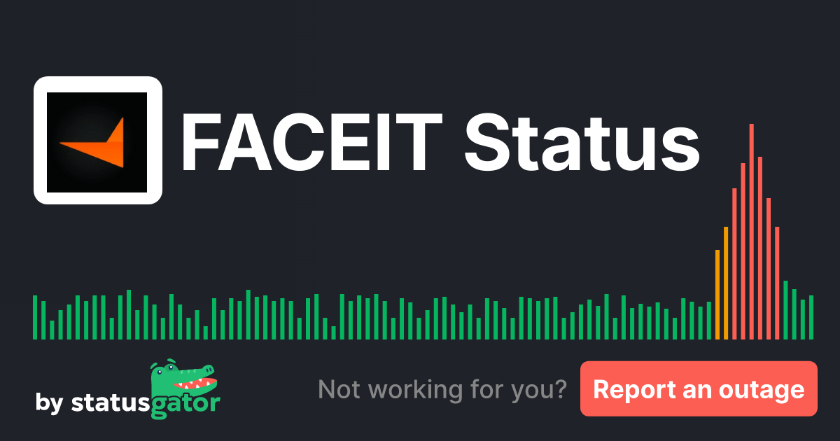 FACEIT Status. Check if FACEIT is down or having problems. StatusGator