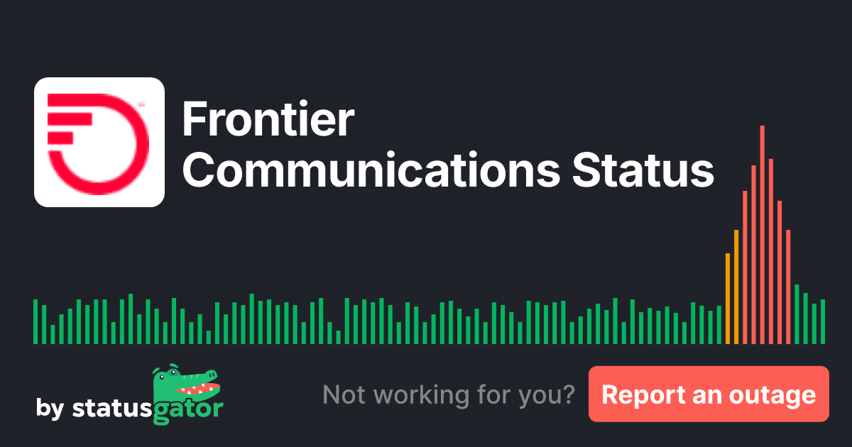 Frontier Communications Status. Check if Frontier Communications is