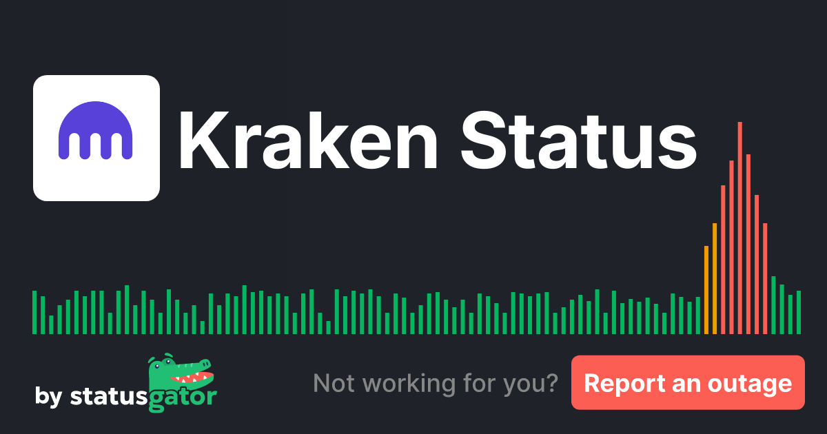 Kraken Status. Check if Kraken is down or having problems. StatusGator