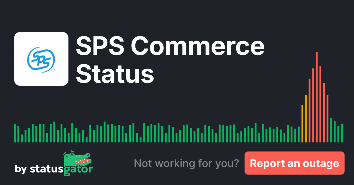 SPS Commerce Status. Check if SPS Commerce is down or having problems. StatusGator