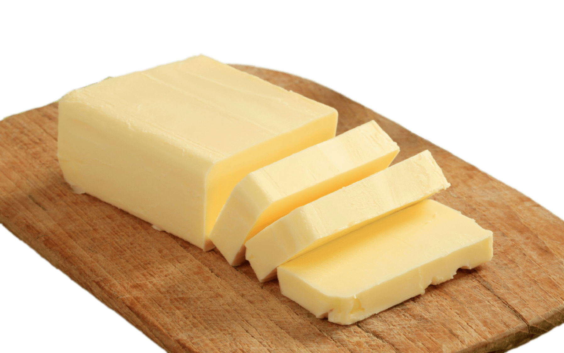 Butter on Wooden Plank transparent PNG StickPNG