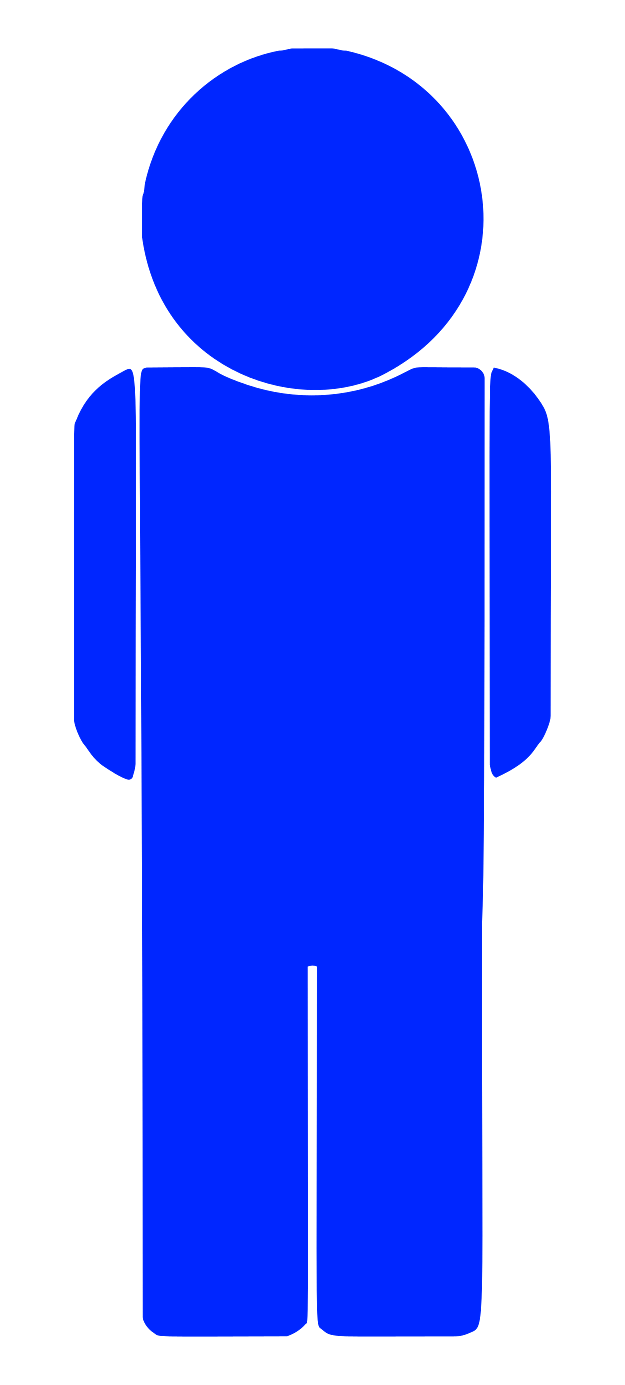 Hombre Pictograma Azul Png Transparente Stickpng