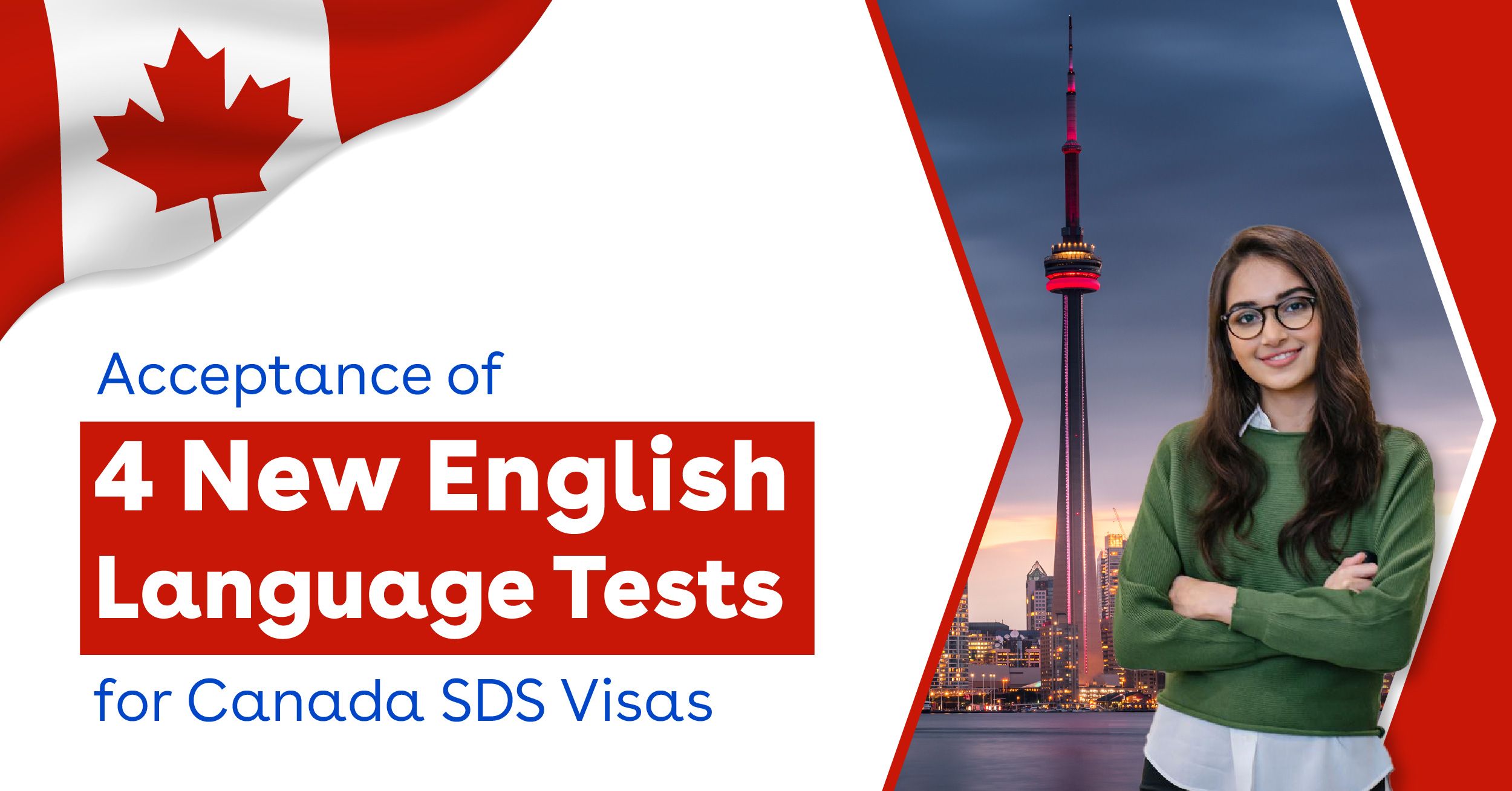 Acceptance of 4 new English Language Tests for Canada SDS Visas