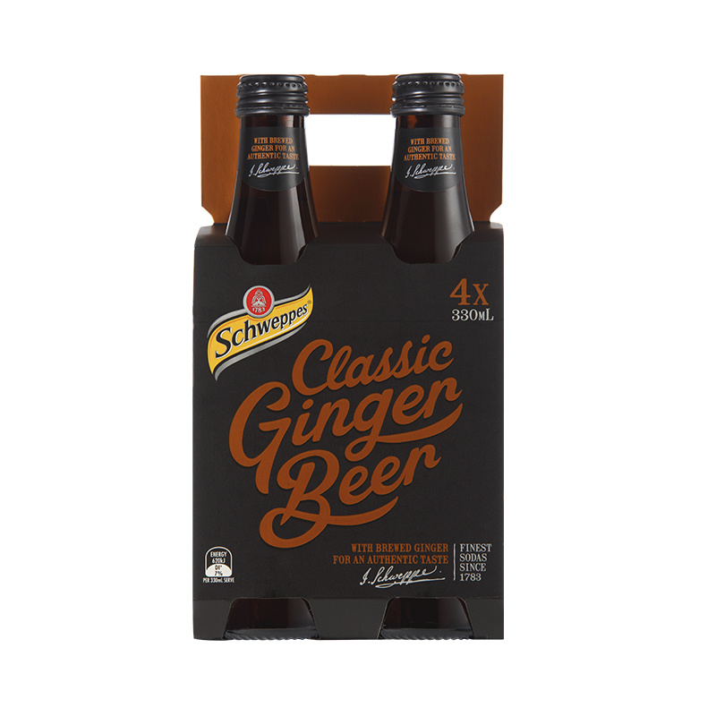 Super Liquor Schweppes Traditional Classic Ginger Beer Bottles 4x330ml