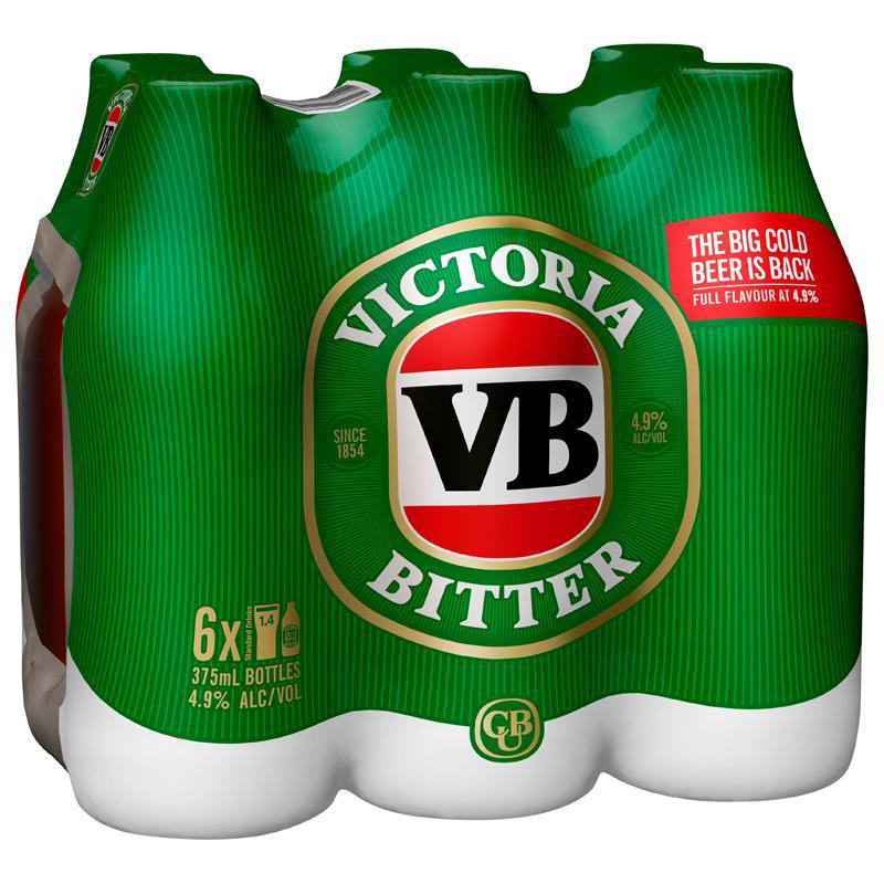 VICTORIA BITTER X 375ml Stubby Labels With PICTURE AND/OR TEXT (beer