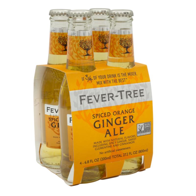 Super Liquor FeverTree Spiced Orange Ginger Ale Bottles 4x200ml