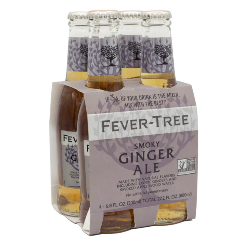 Super Liquor FeverTree Smoky Ginger Ale Bottles 4x200ml