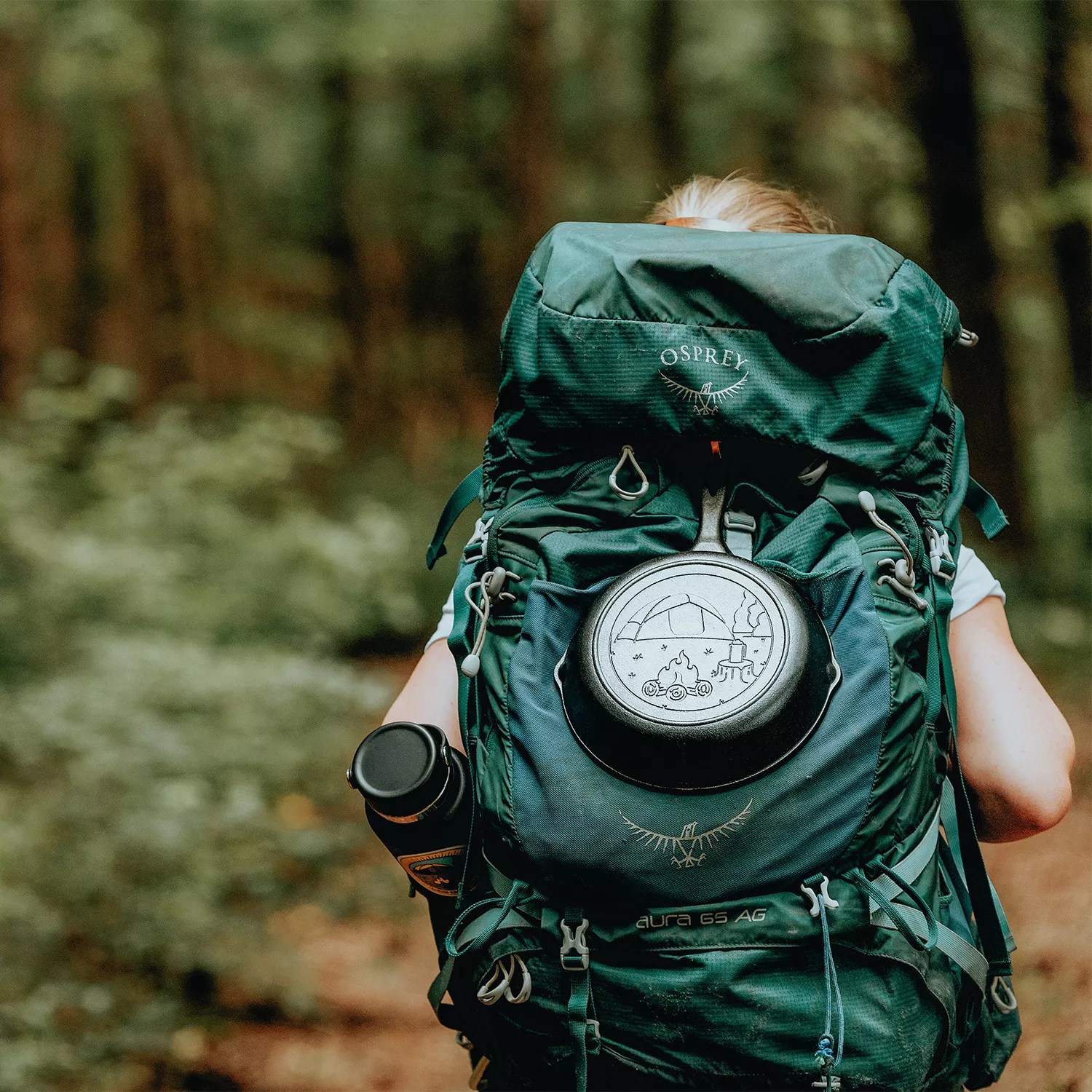 Lodge Wanderlust Seasoned Cast Iron Tent Skillet, 8" Sur La Table