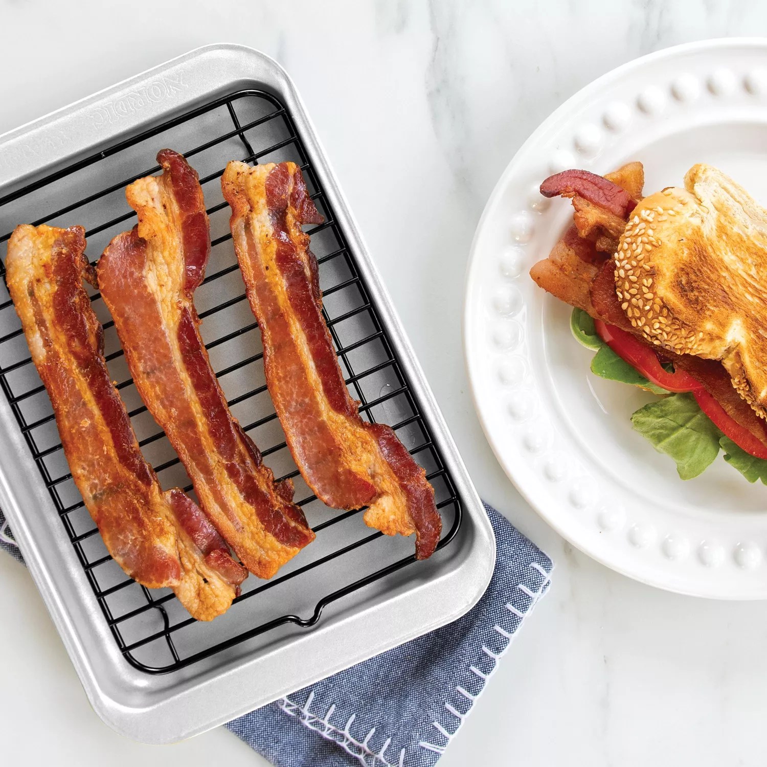 Nordic Ware Naturals Compact Ovenware 2Piece Broiler Set Sur La Table