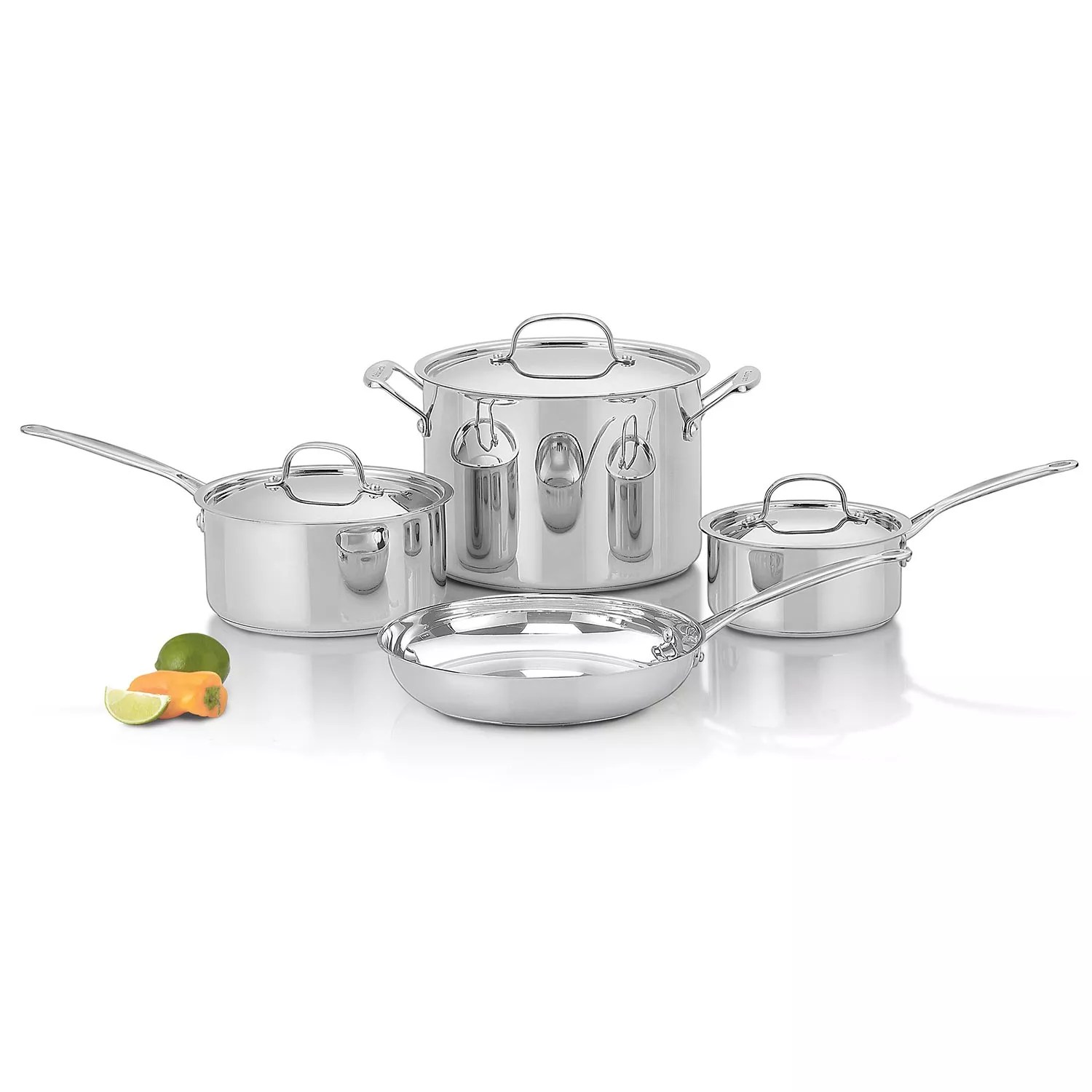 Cuisinart Chef’s Classic™ Stainless Steel 7Piece Cookware Set Sur La
