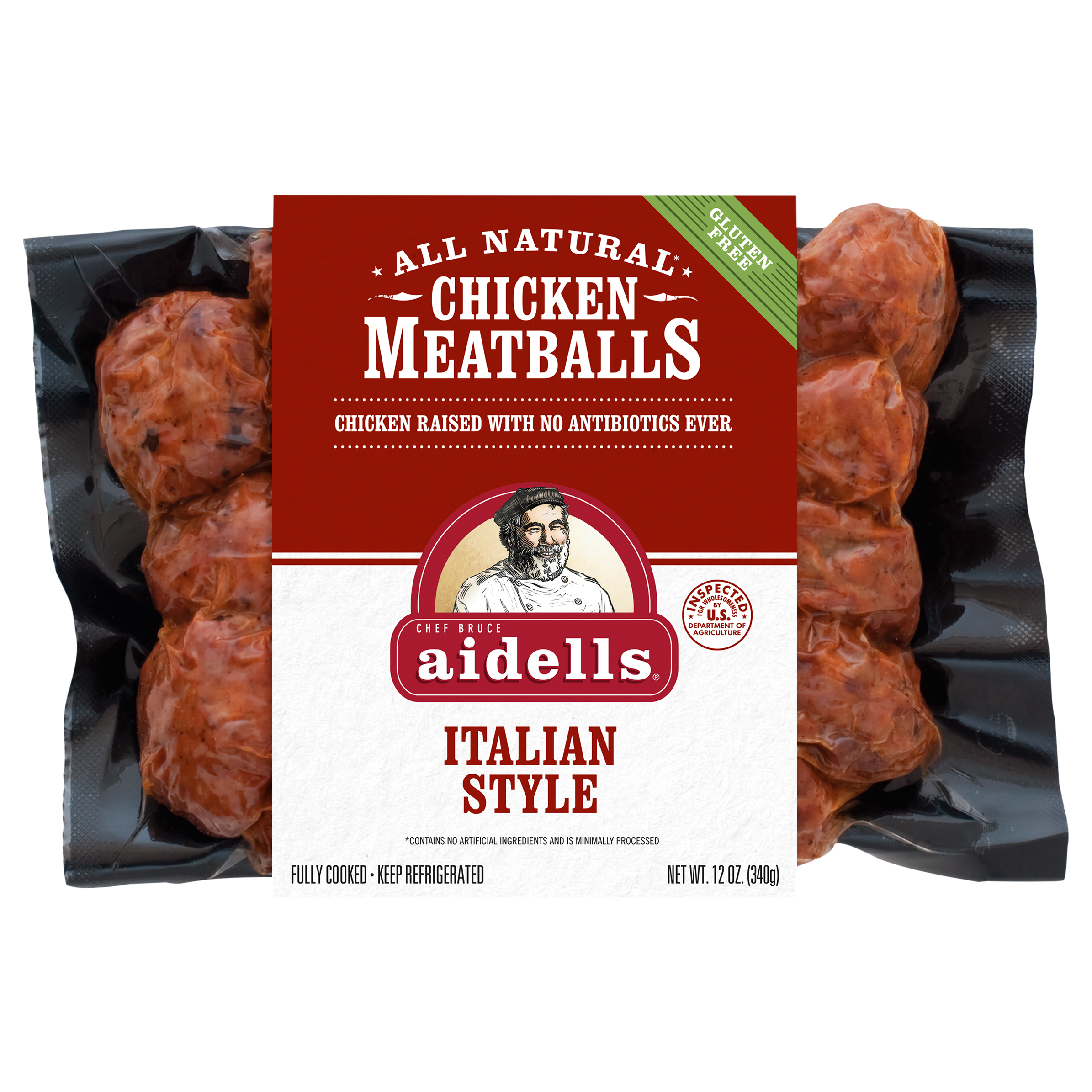 Calories in Cooked Meatballs, Italian Style Beef from Kirkland Signature