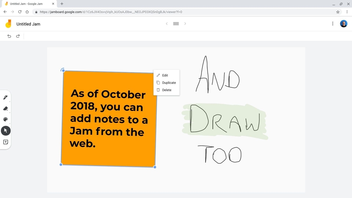 Google Jamboard How to edit and share Jams from your browser