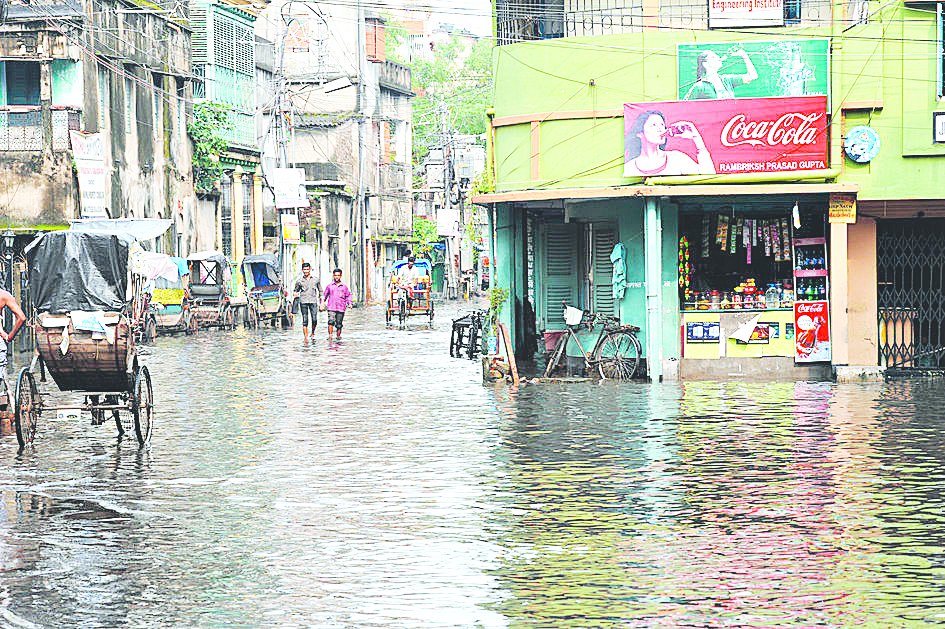 City pockets waterlogged Telegraph India