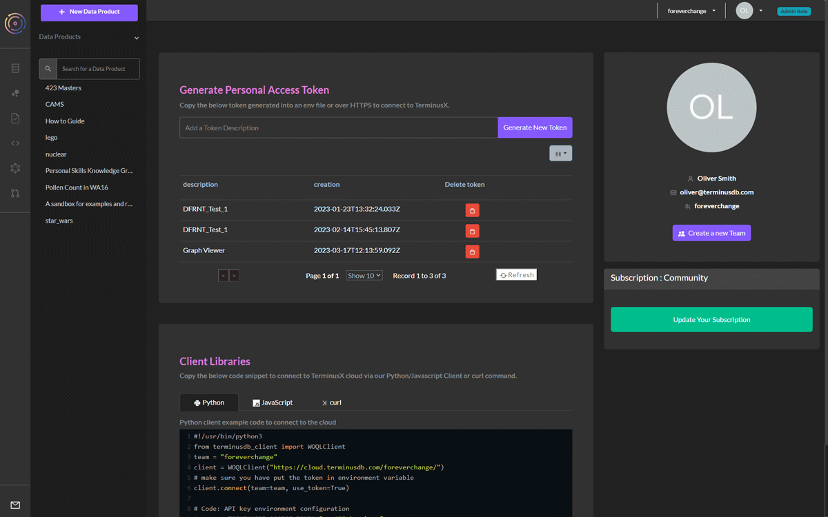 How to get your API key using TerminusCMS
