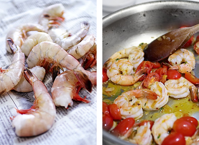 Garlicky Shrimp with White Wine & Tomatoes The Yellow Table