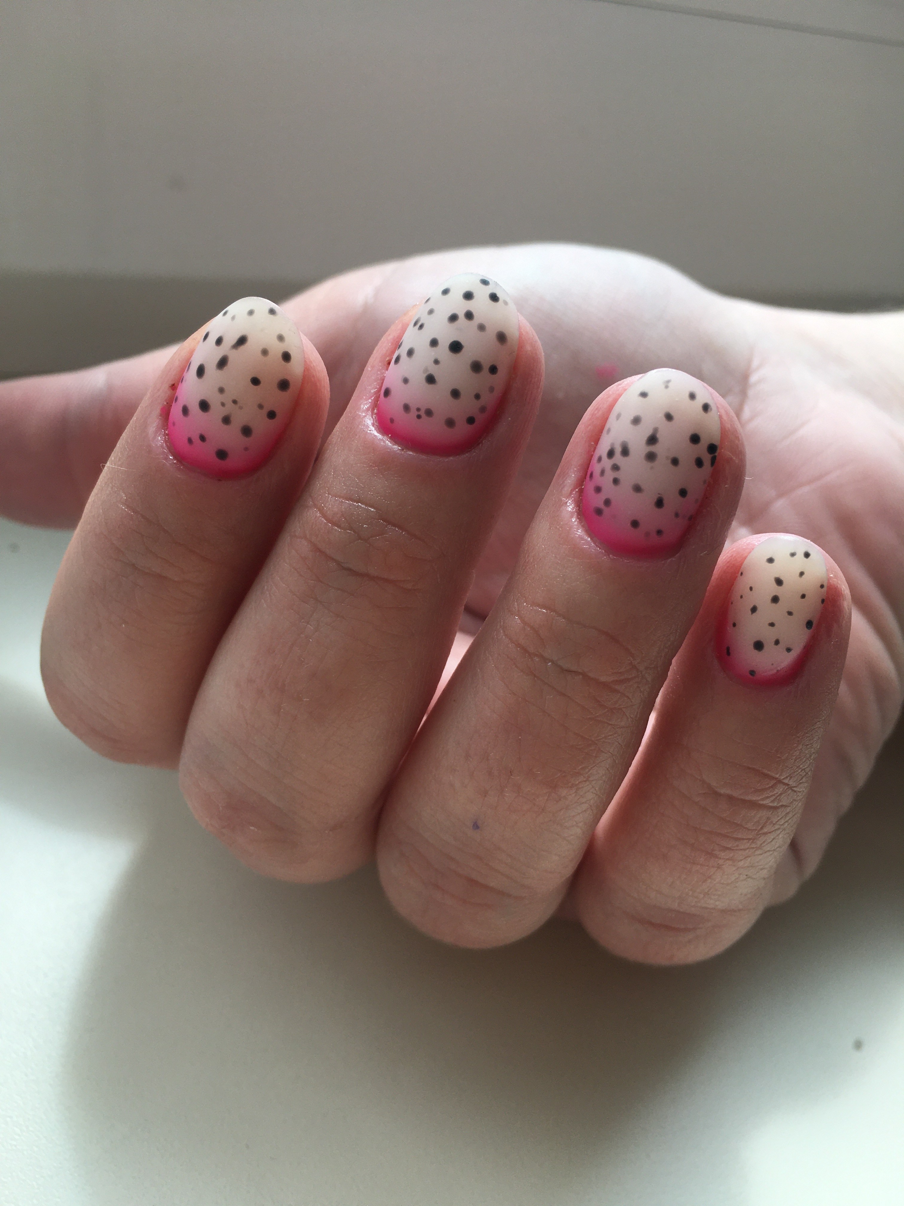 Rounded Summer quail Egg Nails Anastasiya's work