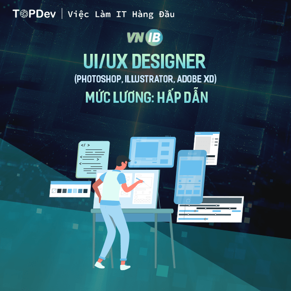 VNIB TECH Co. Ltd Tuyển dụng UI/UX Designer TopDev
