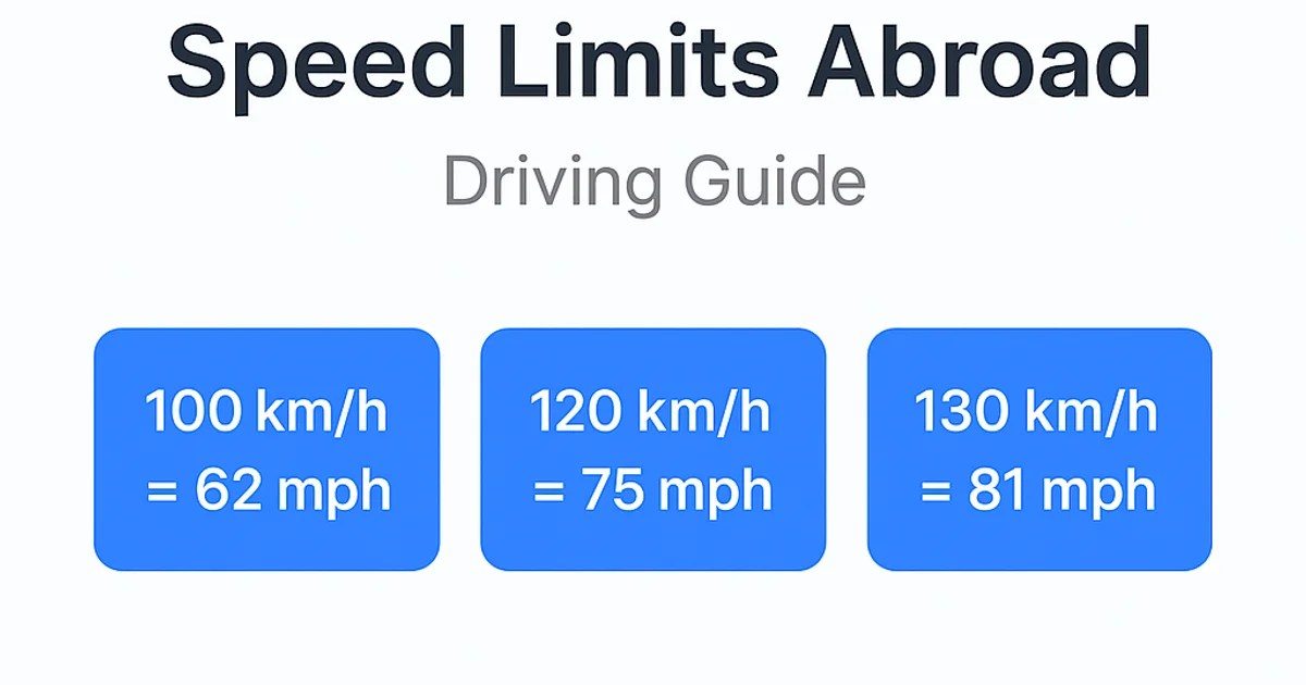 Driving Abroad Speed Limits in km/h vs mph Explained Unitconvr(04)