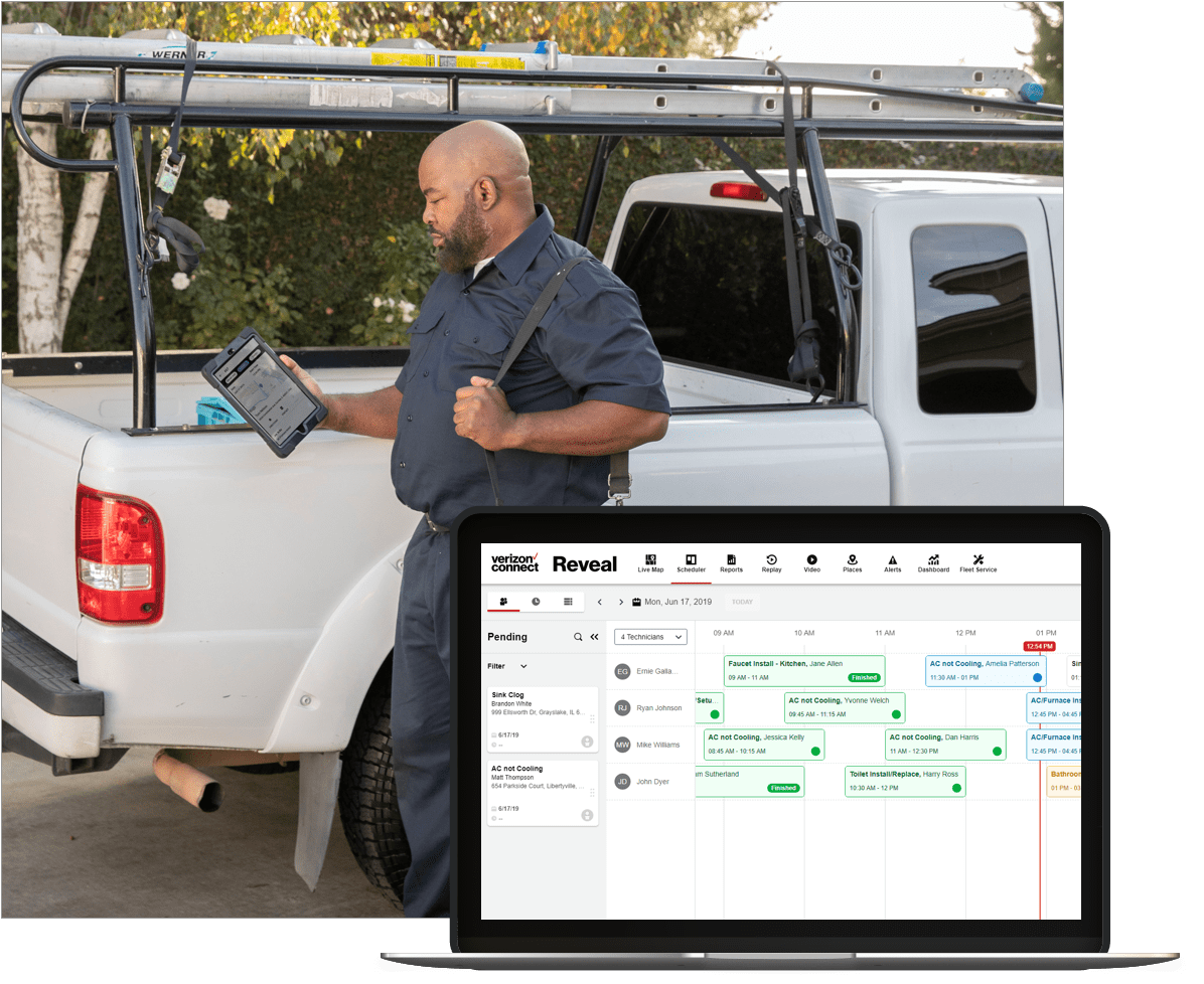 Field Service Scheduling Software Verizon Connect