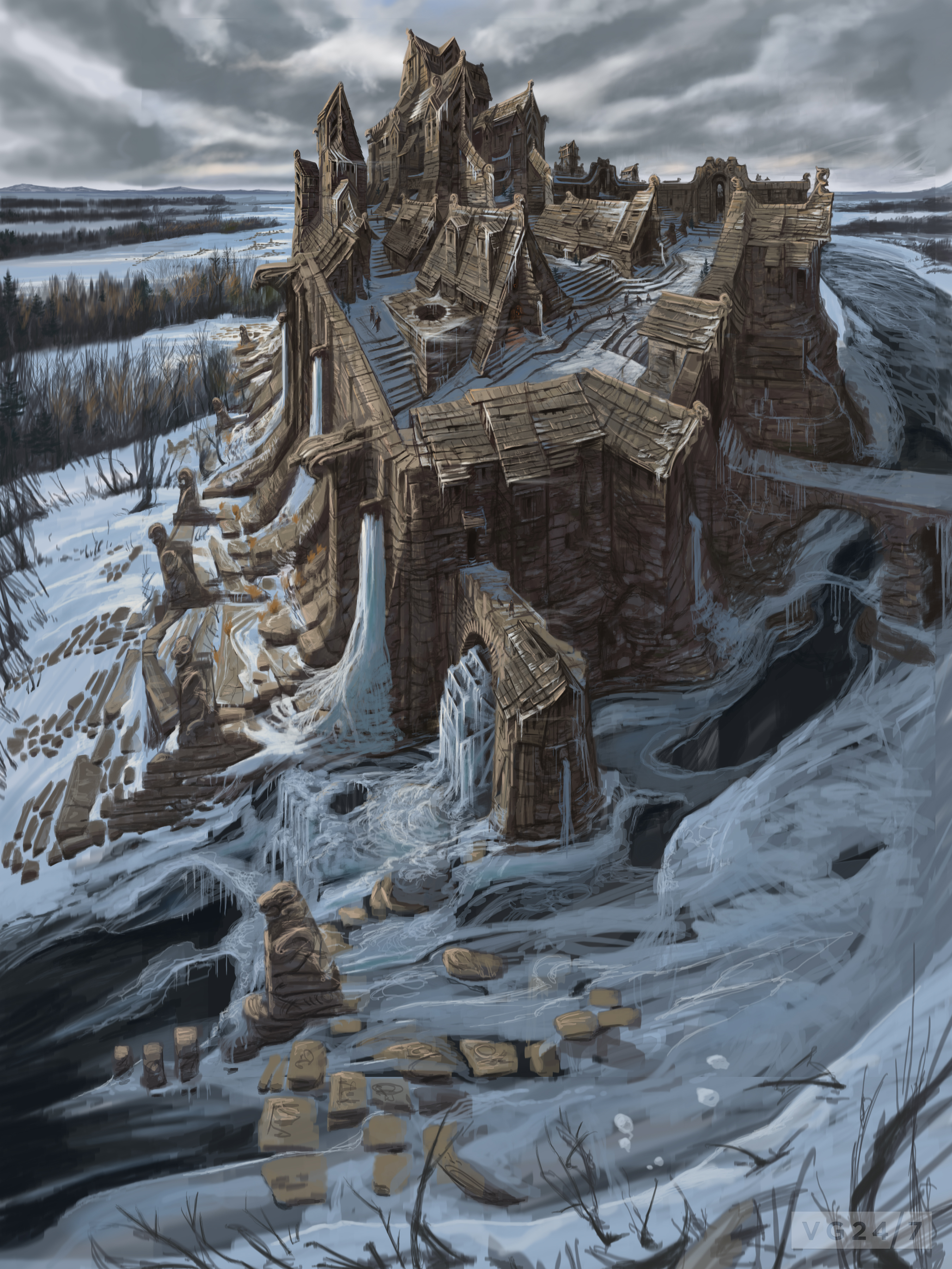 Quick shots Skyrim concept art depicts people and places VG247