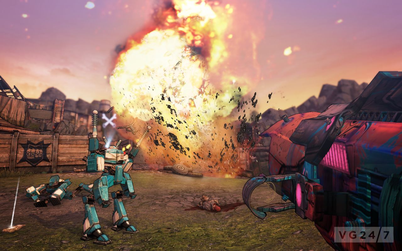 Quick shots Borderlands 2 E3 screenshots show bosses, fighting VG247