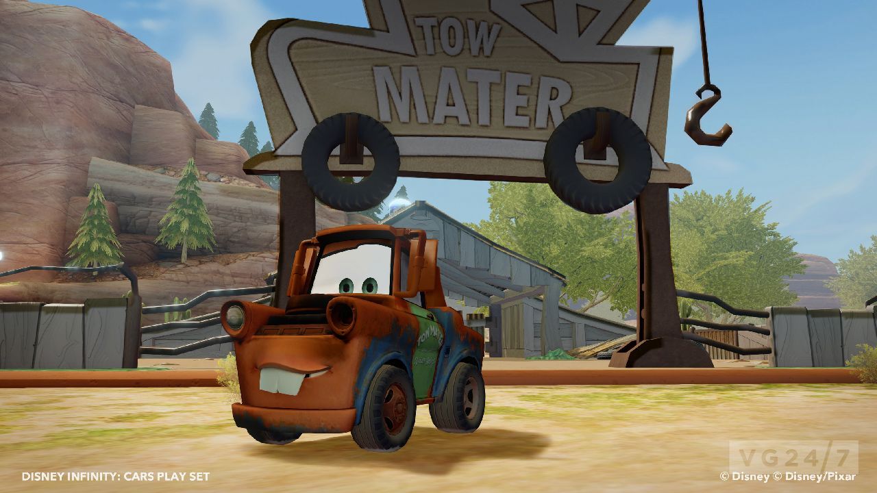Disney Infinity screens and video show the Cars play set VG247