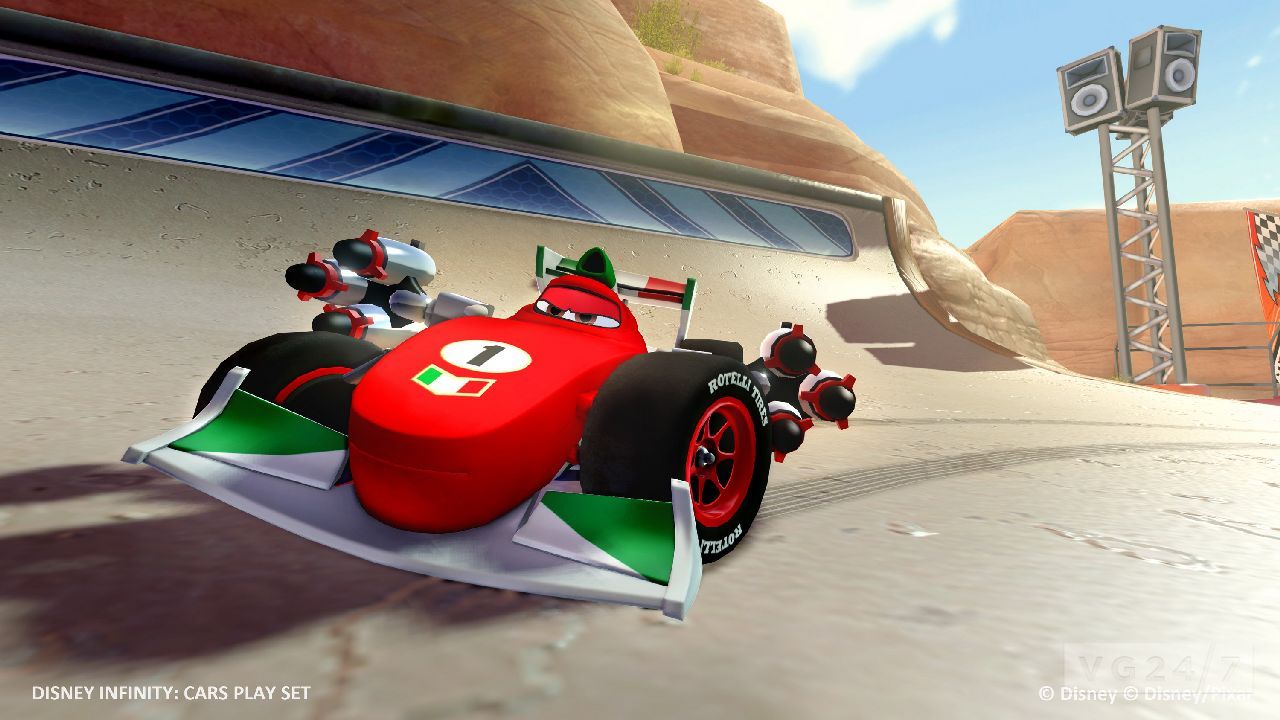 Disney Infinity screens and video show the Cars play set VG247