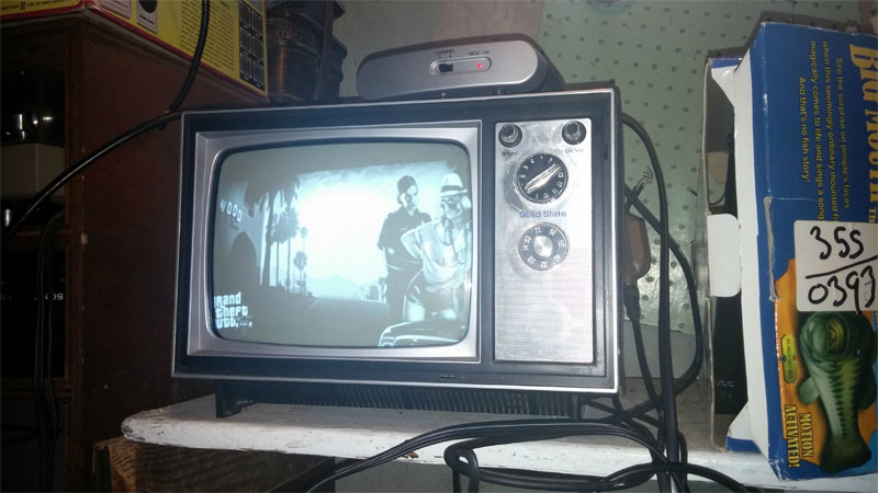 What GTA 5 looks like on a 1973 black and white TV VG247