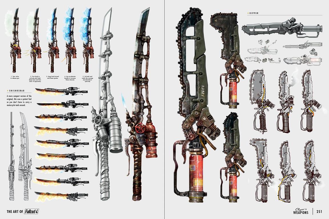 Fallout 4 new weapons, mutants, bots star in 30 pages of art VG247
