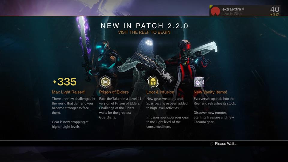 Destiny April update a guide to hitting light level 335