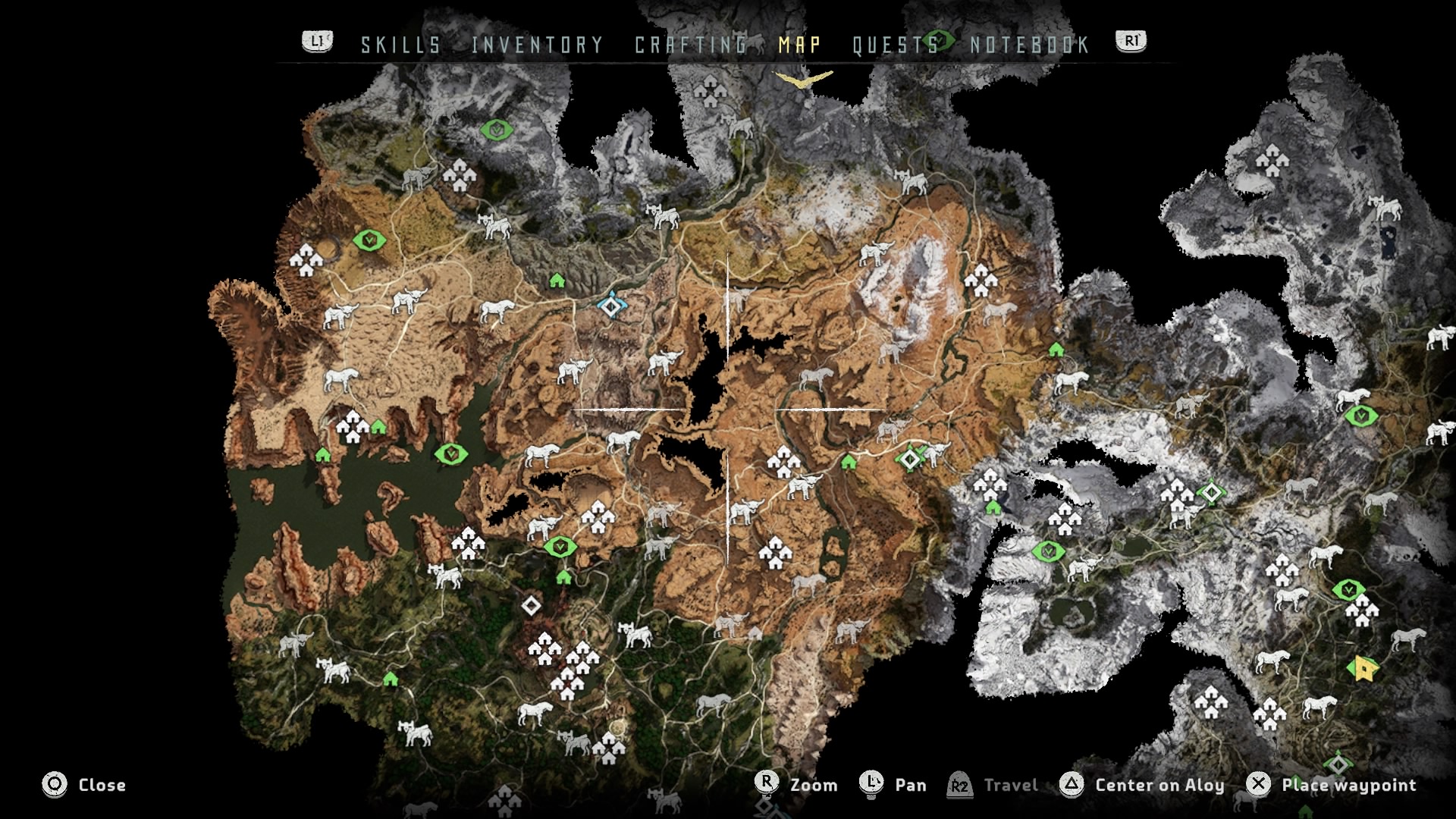 Horizon zero dawn map of artifacts nestqust