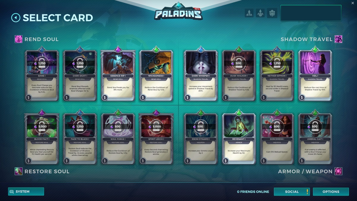 Paladins guide tips for customising Champions, legendary cards