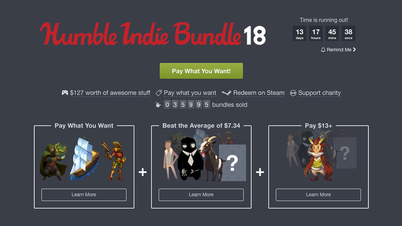 Humble Bundle is back in its purest form this week, and brought some