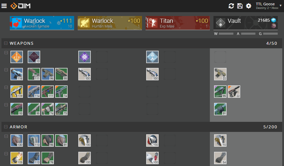 The incredibly useful Destiny Item Manager tool now works with Destiny