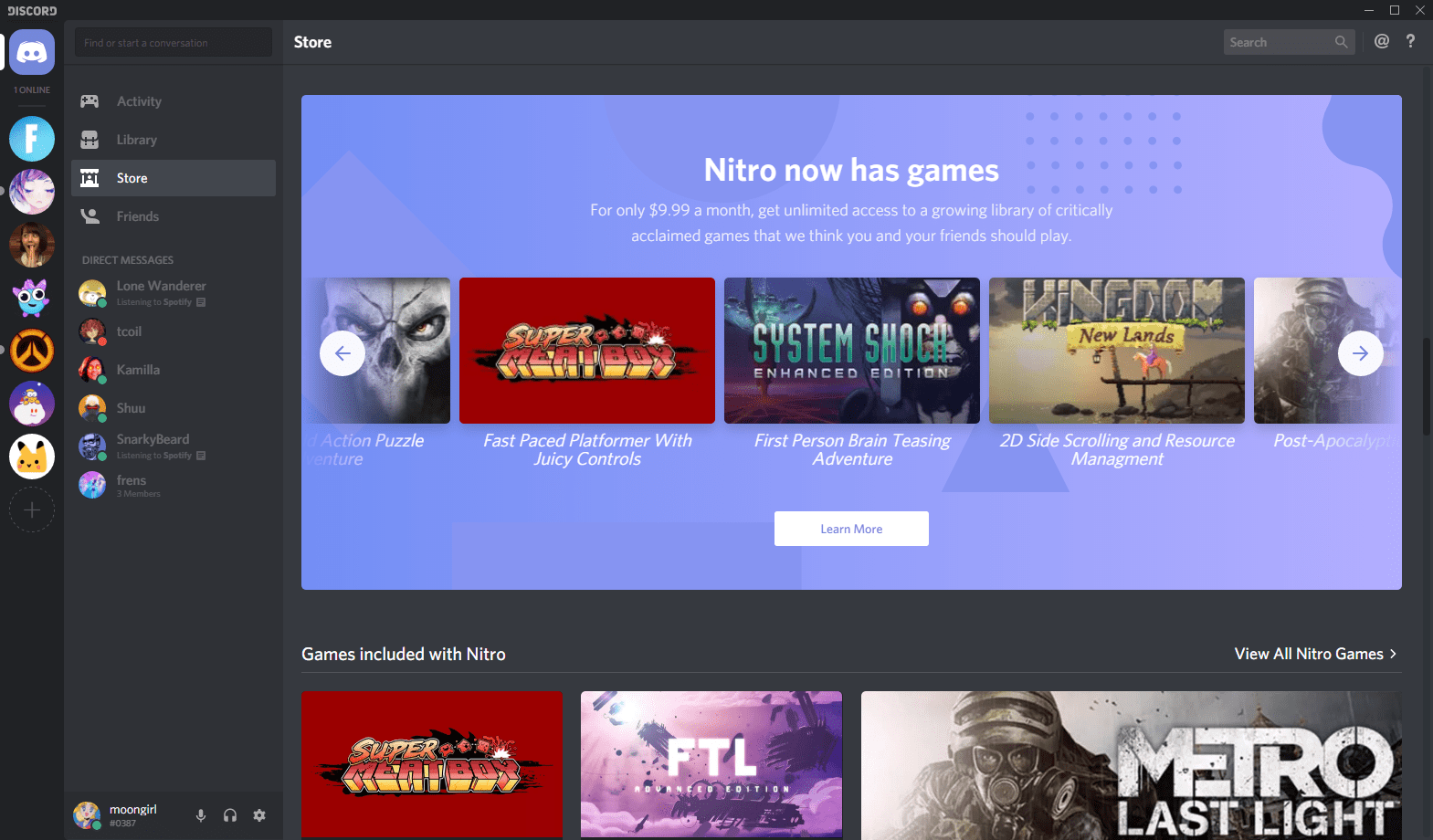 Discord Store beta now available for all users alongside Nitro game