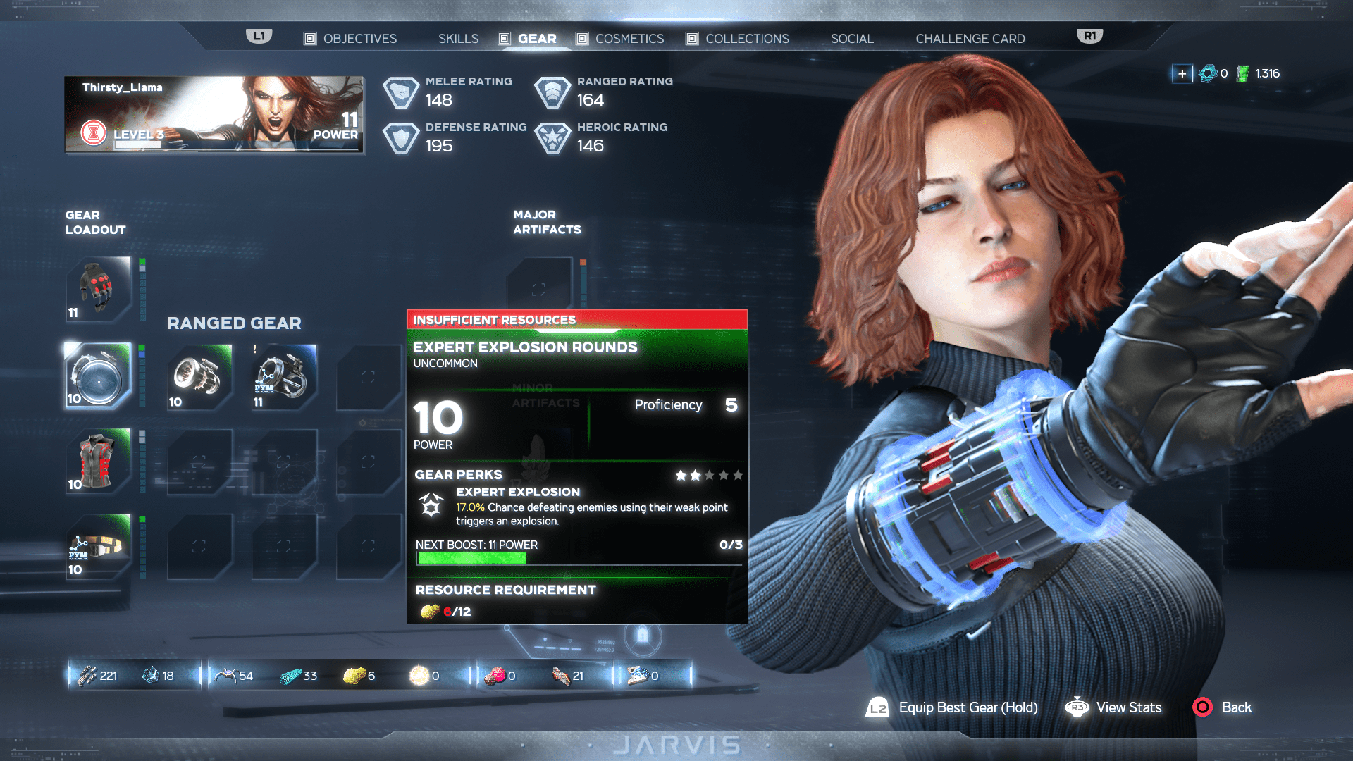 Marvel's Avengers Gear guide How to gather resources, improve your equipment and find Exotic