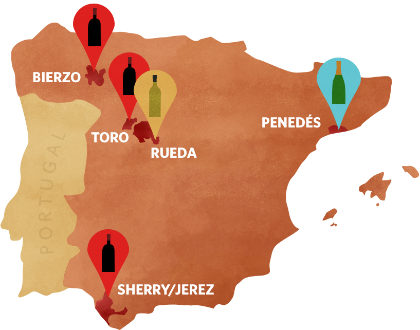 The Most Popular Spanish Wines Various DOs
