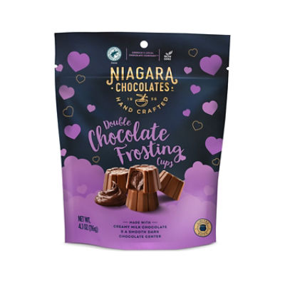 Niagara Chocolates Double Chocolate Frosting Cups, 4.1 oz
